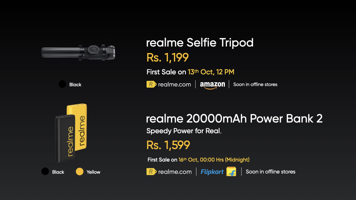Realme Selfie Tripod + Power Bank