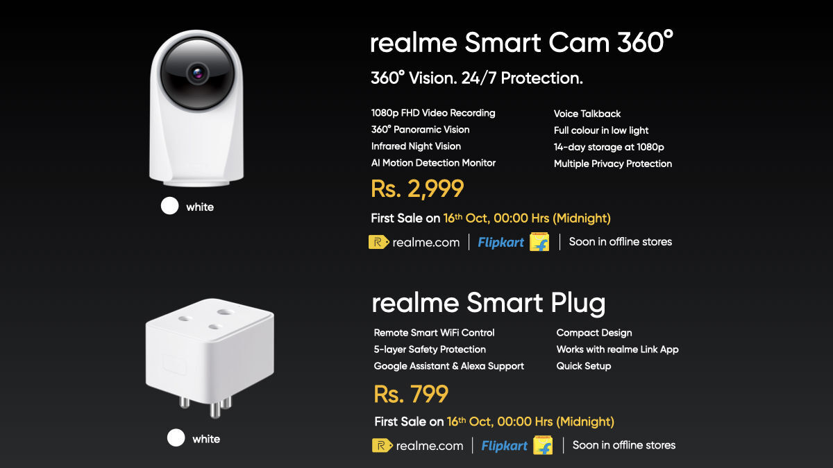 Realme Smart Cam + Smart Plug