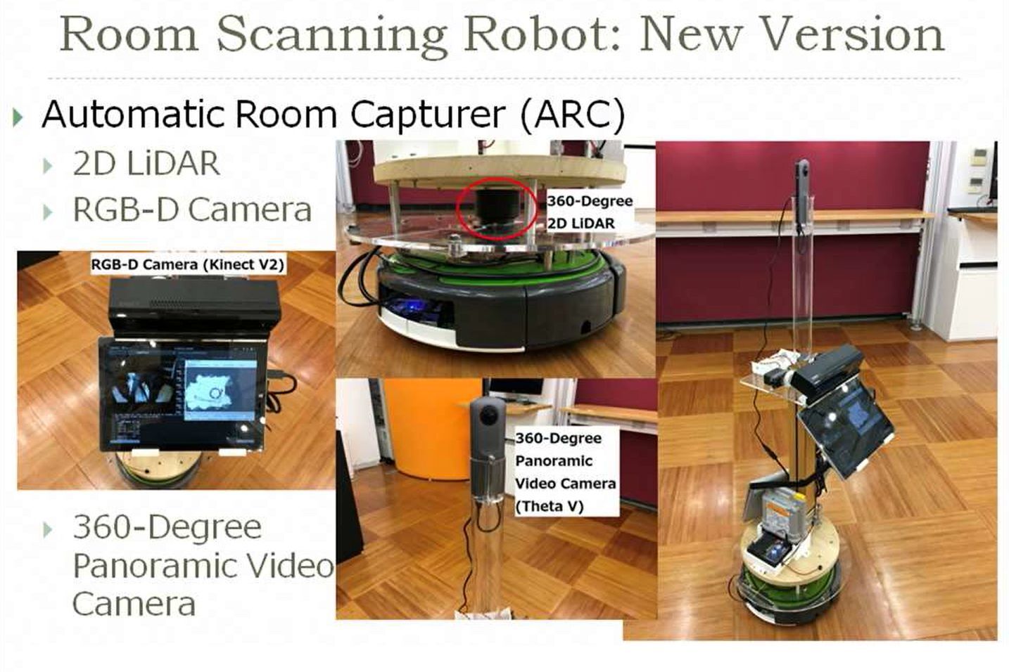 Robot na skenování interiérů