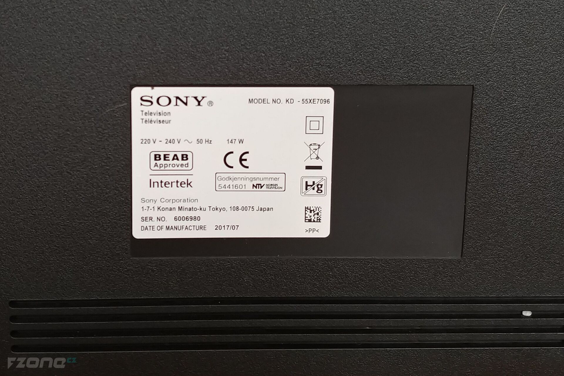 Sony KD-55XE7096