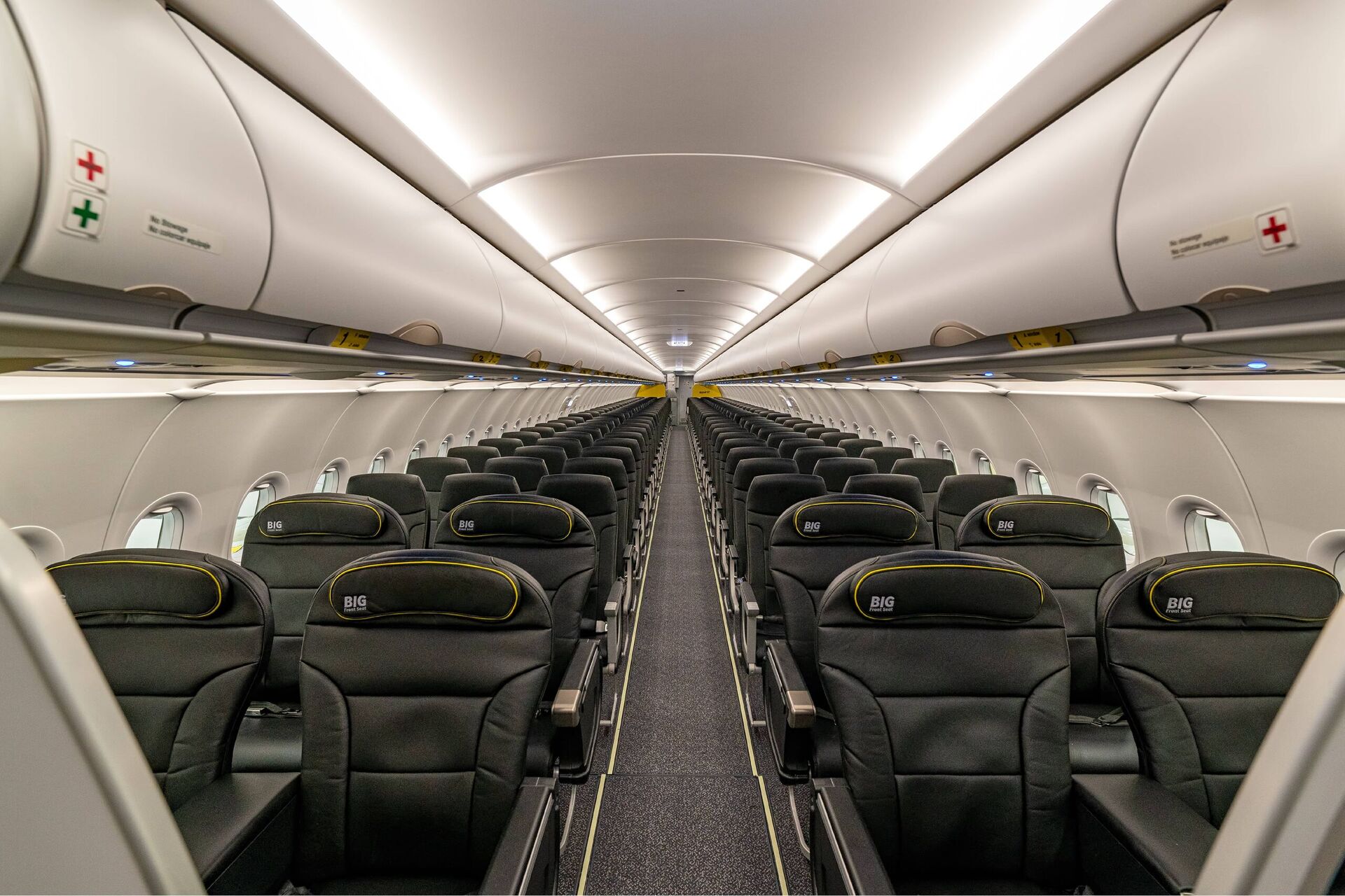 Spirit Airlines interior