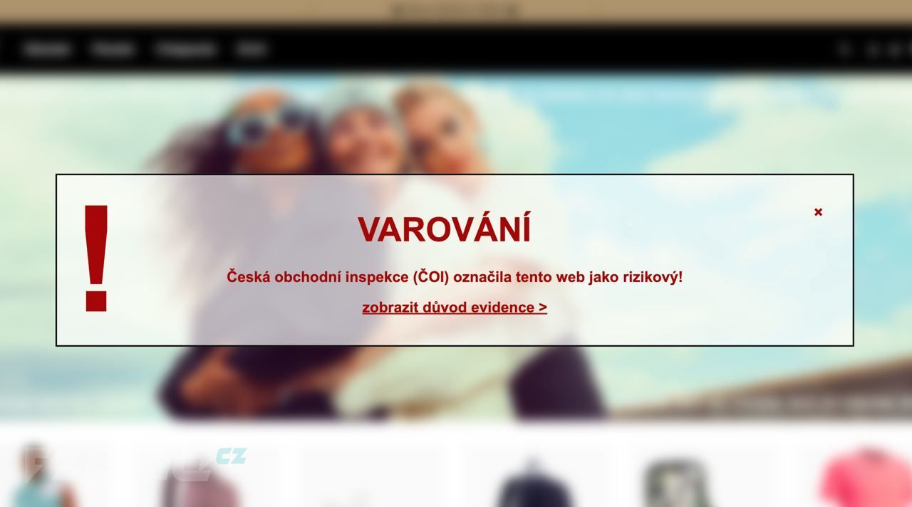 Upozornění na rizikový e-shop