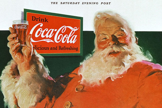 Vánoční reklamní kampaň Coca-Coly z roku 1931