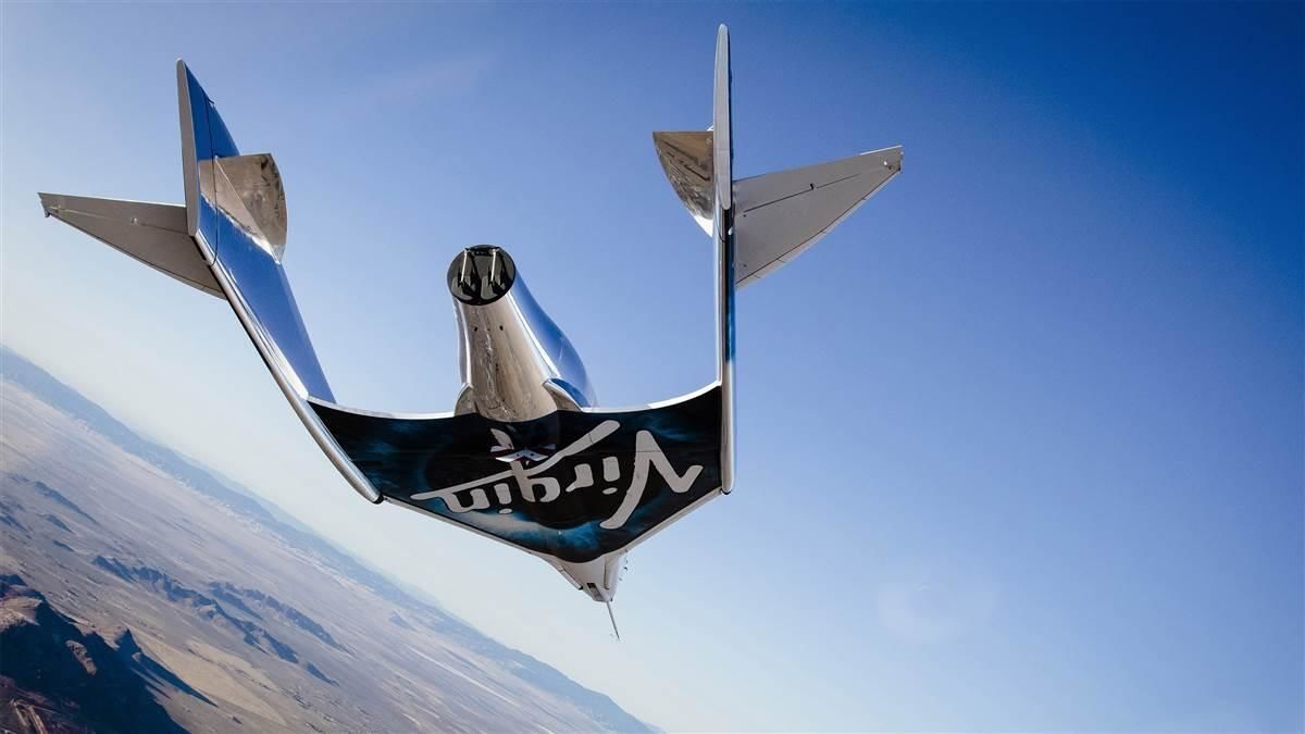 Vesmírná loď SpaceShipTwo VSS Unity společnosti Virgin Galactic