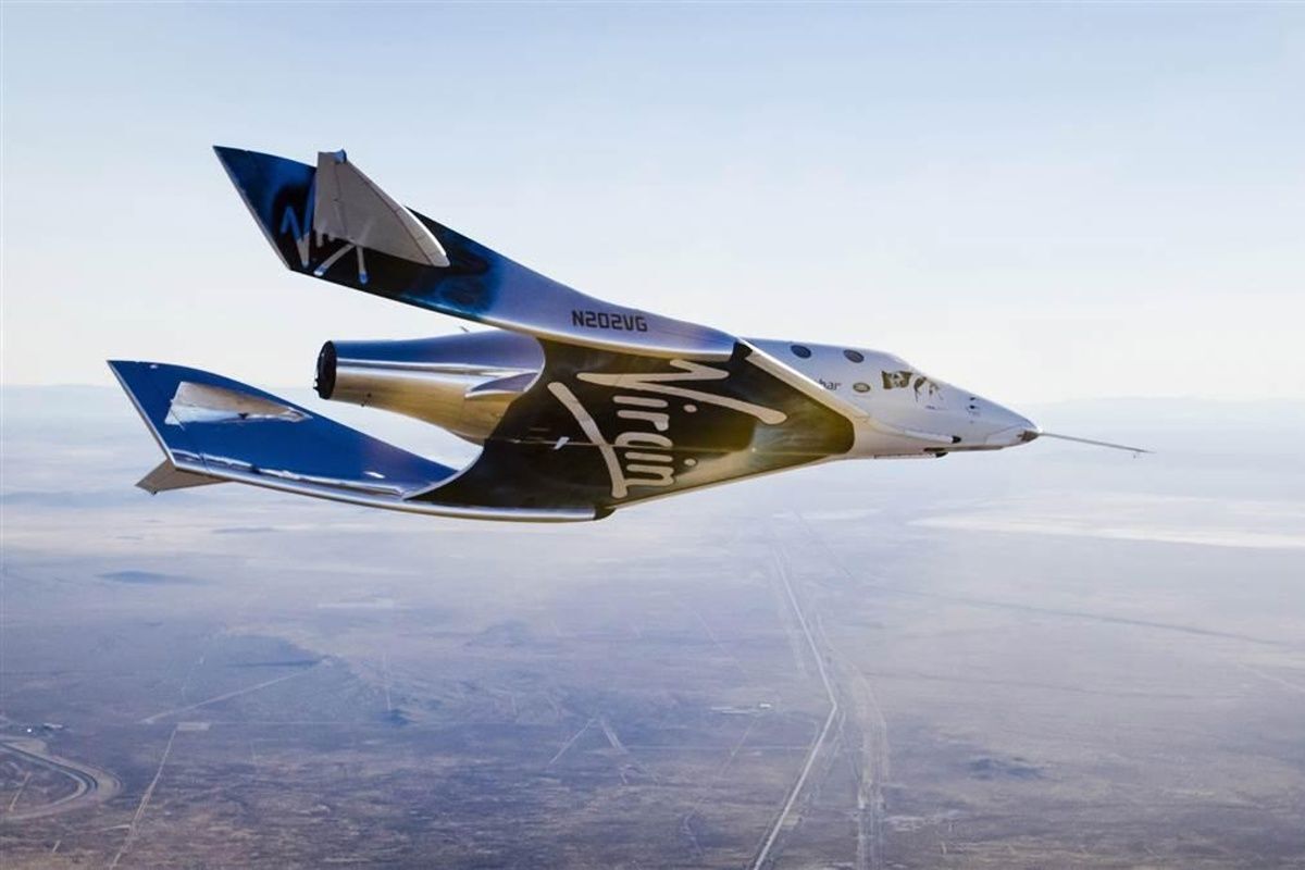 Vesmírná loď SpaceShipTwo VSS Unity společnosti Virgin Galactic