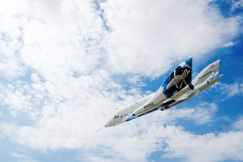 Vesmírná loď SpaceShipTwo VSS Unity společnosti Virgin Galactic