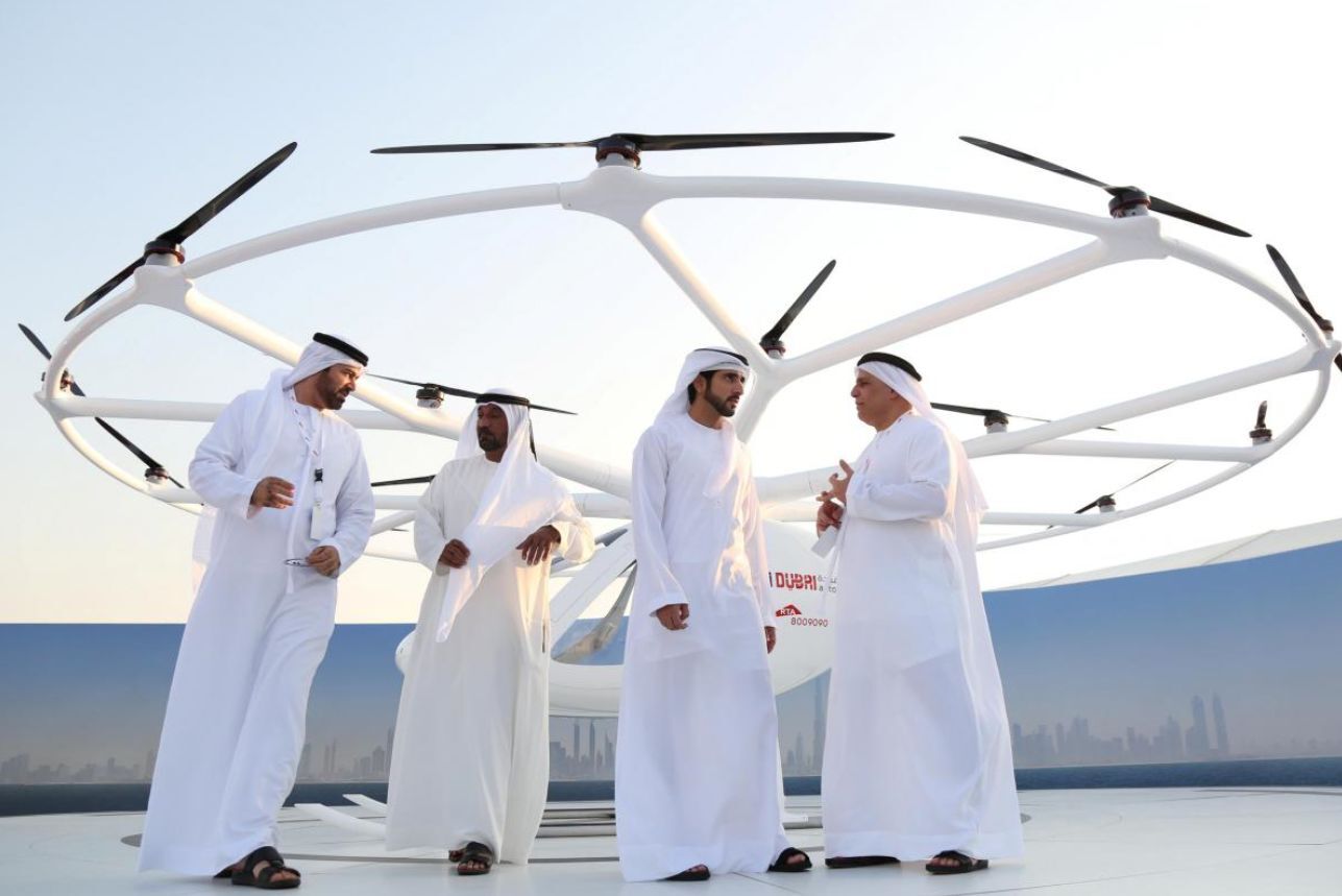 Volocopter - Létající taxi dron Dubaj